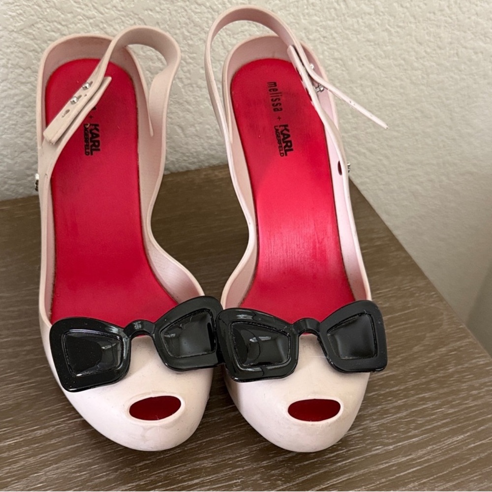 Melissa and  ICONIC Karl Lagerfeld sunglasses heels - Picture 6 of 7